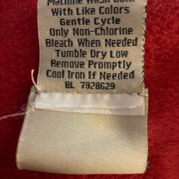 Vintage Scandia Woods Red fleece zippered size small - Picture 6 of 8